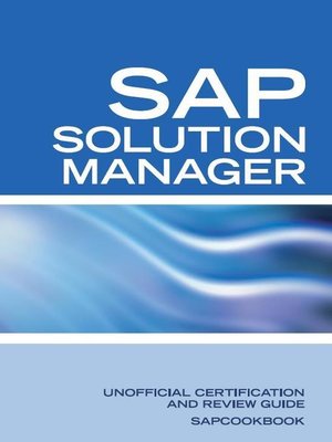 cover image of SAP Solution Manager